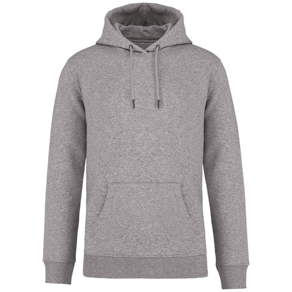 Sweat-Shirt Capuche Unisexe Bio | Coton Biologique Et Polyester Recyclé | Impression Et Broderie Moon Grey Heather