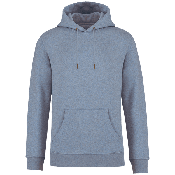 Sweat-Shirt Capuche Unisexe Bio | Coton Biologique Et Polyester Recyclé | Impression Et Broderie Cool Blue Heather