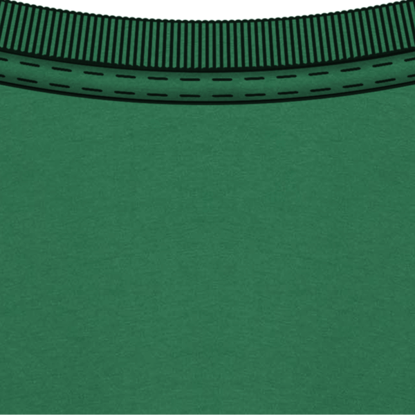 T shirt oversize enfant bio col Green field