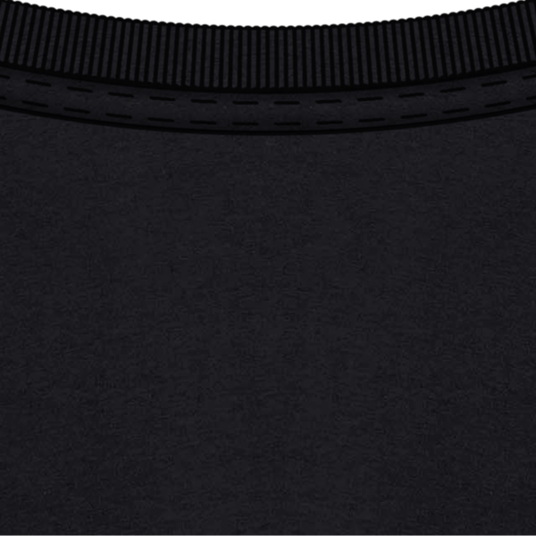 T shirt oversize enfant bio col Black
