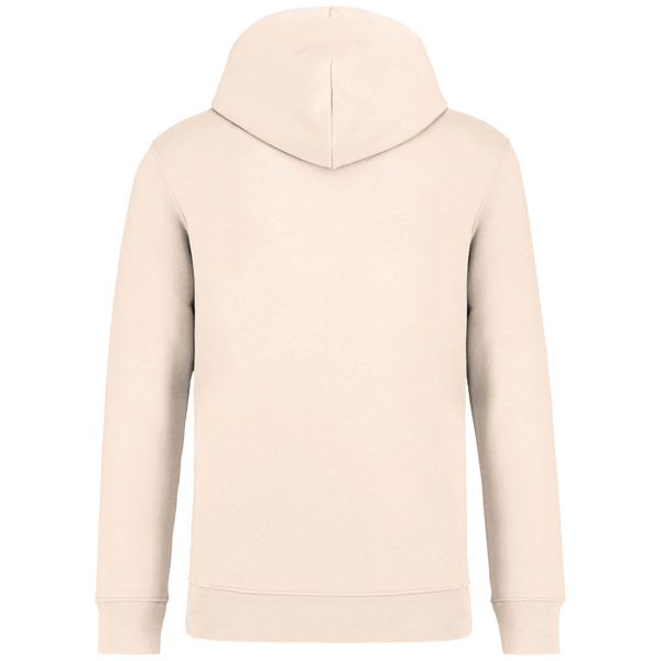 Sweat capuche unisexe bio dos Ivory