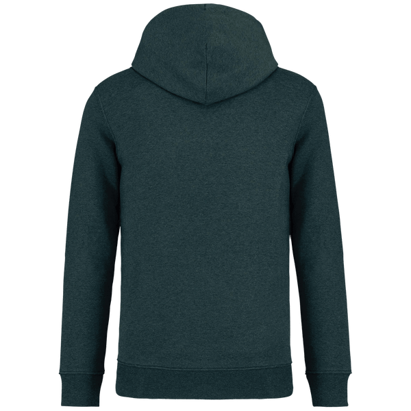 Sweat capuche unisexe bio dos Amazon Green Heather