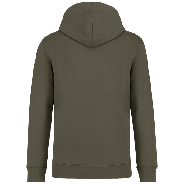 Sweat capuche unisexe bio dos Organic Khaki