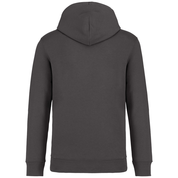 Sweat capuche unisexe bio dos Iron Grey