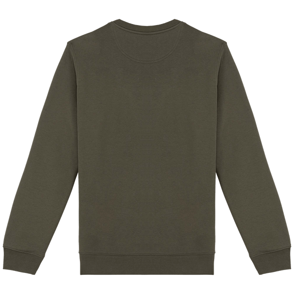 Sweat col rond unisexe dos Organic Khaki