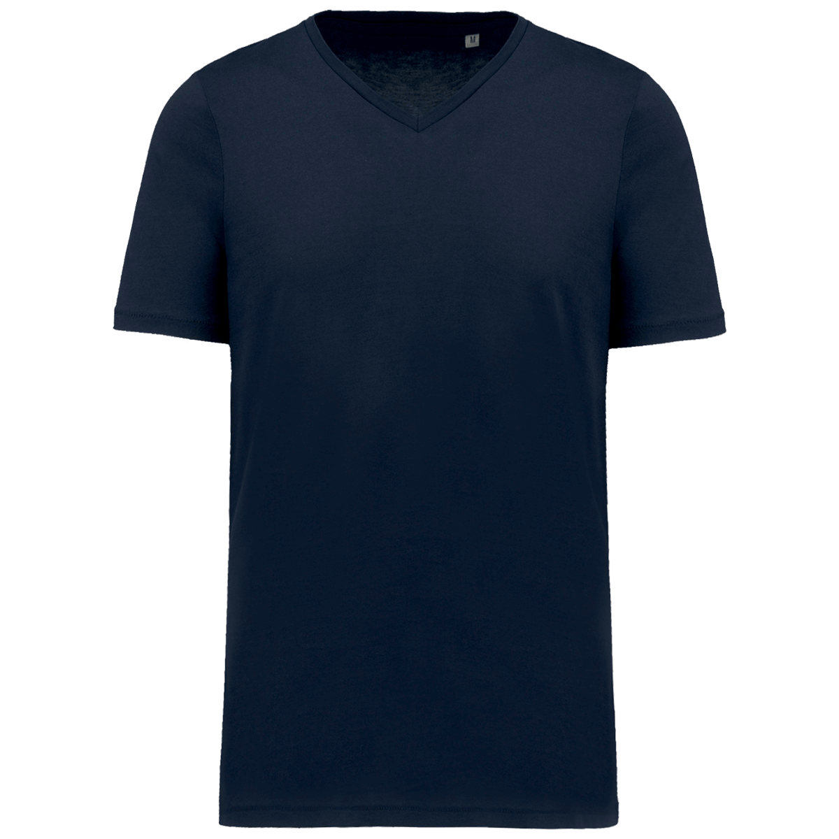 T-Shirt Supima Col V Manches Courtes Homme | 100% Coton Supima | Impression Et Broderie Navy