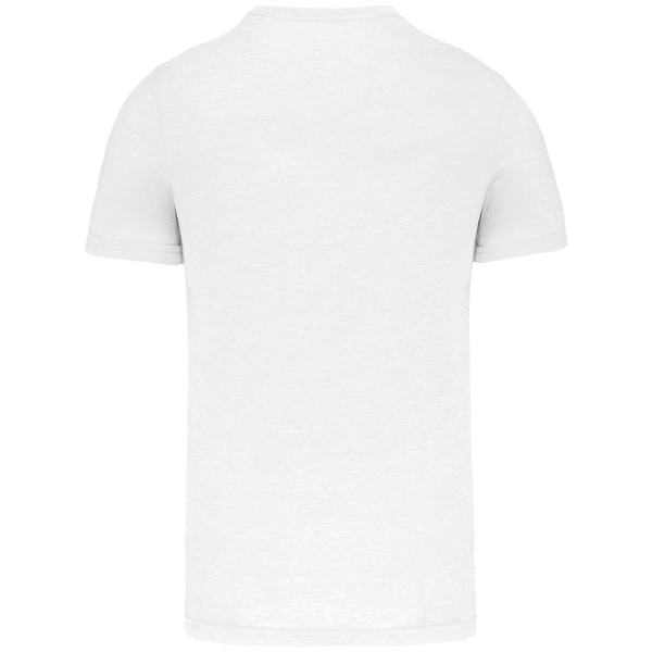 T shirt triblend sport unisexe dos White