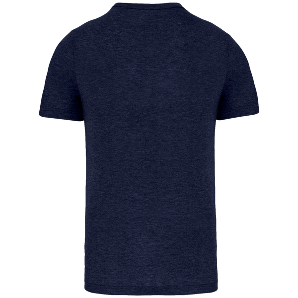 T shirt triblend sport unisexe dos French Navy Heather