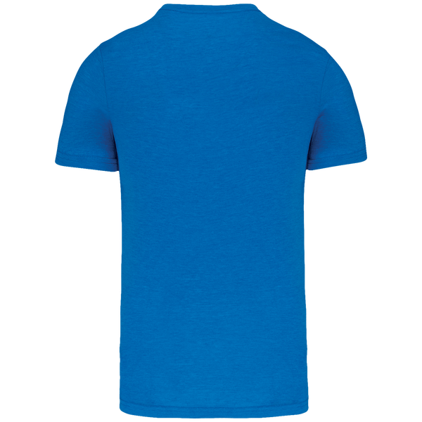T shirt triblend sport unisexe dos Sporty Royal Blue Heather