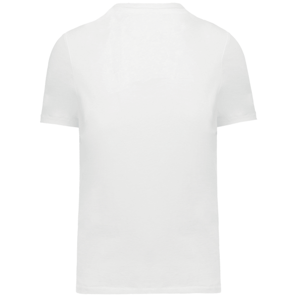 T shirt supima col v manches courtes homme dos White