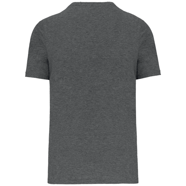 T shirt supima col v manches courtes homme dos Grey Heather