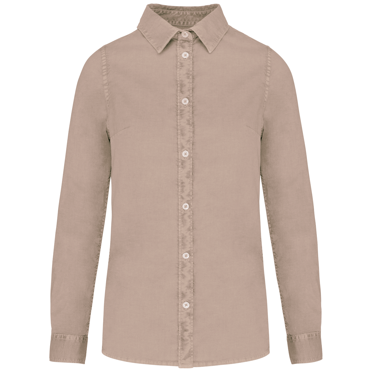 Chemise Washed Femme Bio | 100% Coton Twill Bio | Broderie Et Flocage Washed Linen