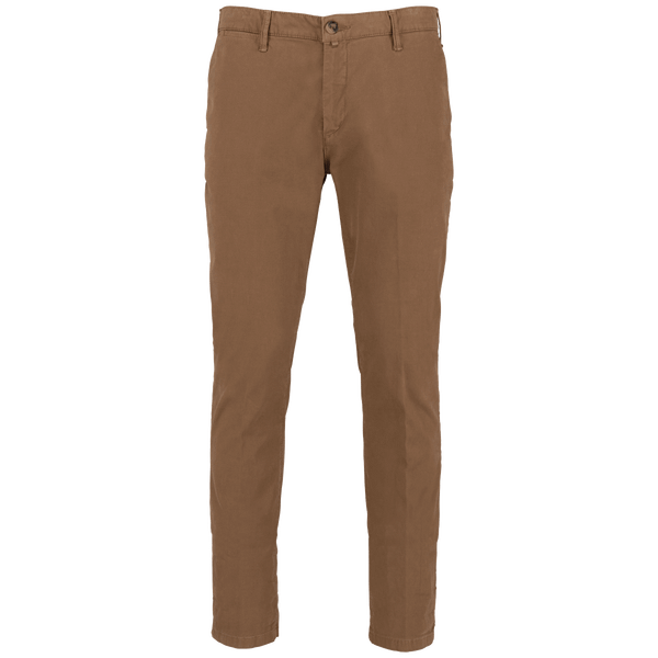 Chino homme 310gr face Washed Dark Camel