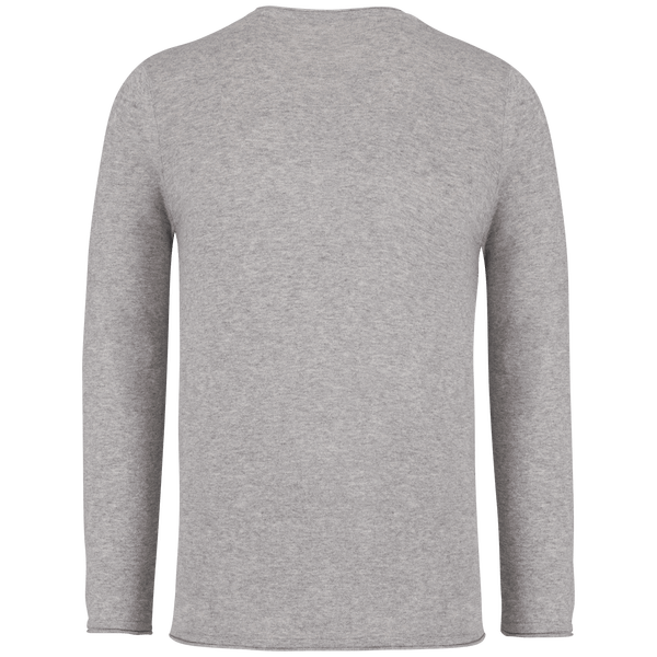 Pull manches longues bio dos Moon Grey Heather