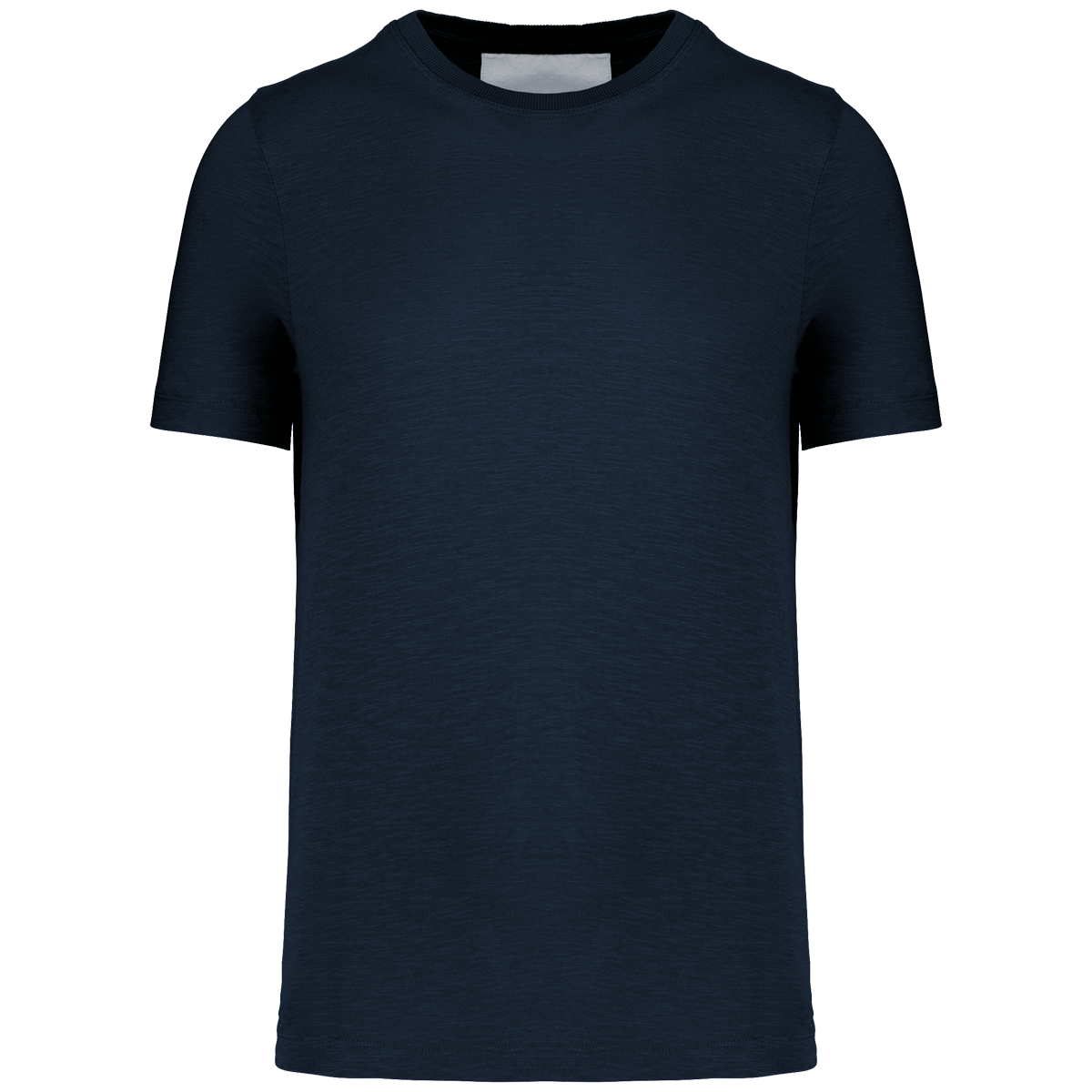 T-Shirt En Maille Slub | Coton Biologique Et Polyester Recyclé | En Impression Et Broderie Navy Blue