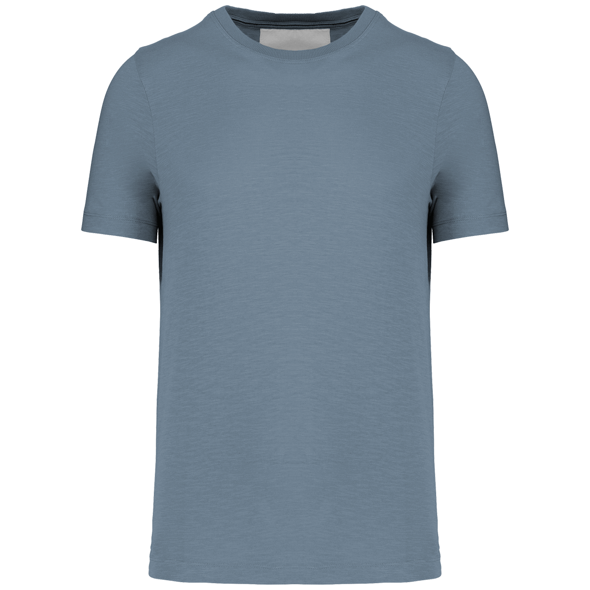 T-Shirt En Maille Slub | Coton Biologique Et Polyester Recyclé | En Impression Et Broderie Cool Blue