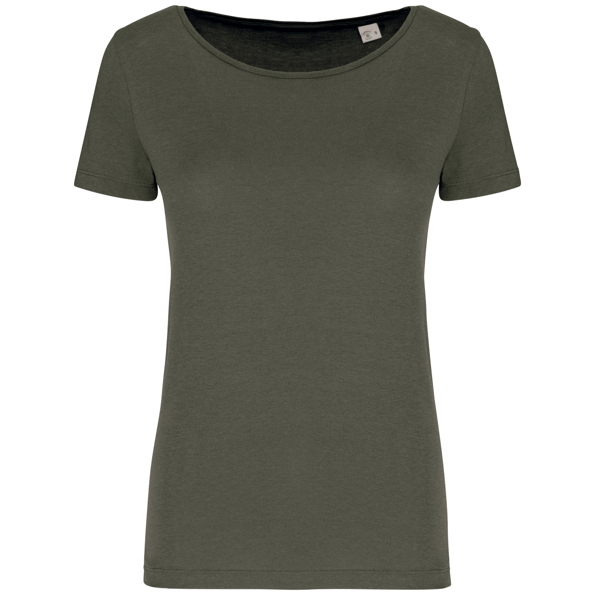 T-Shirt Femme Modal Tencel Bio | Broderie Et Impression Organic Khaki