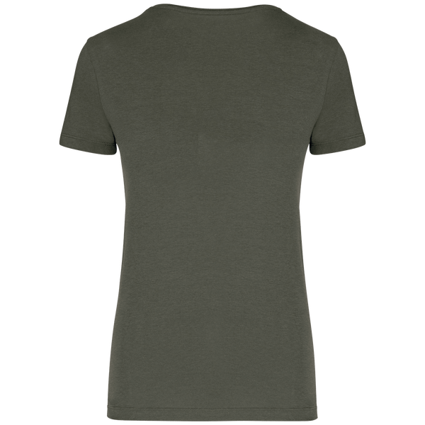 T shirt femme modal tencel bio dos Organic Khaki