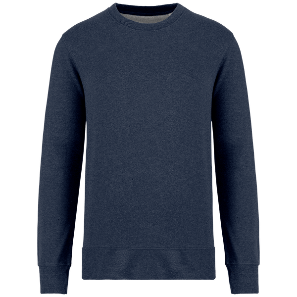 Sweat Col Rond Recycle Unisexe | Coton Biologique Et Polyester Recyclé | Impression Et Broderie Recycled Navy Heather