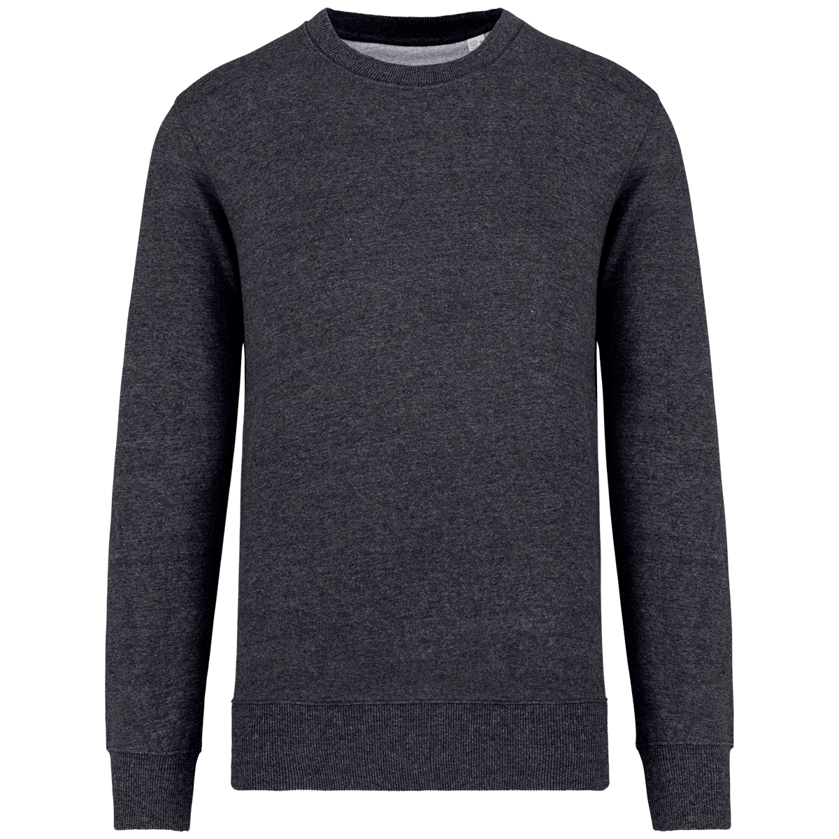 Sweat Col Rond Recycle Unisexe | Coton Biologique Et Polyester Recyclé | Impression Et Broderie Recycled Anthracite Heather