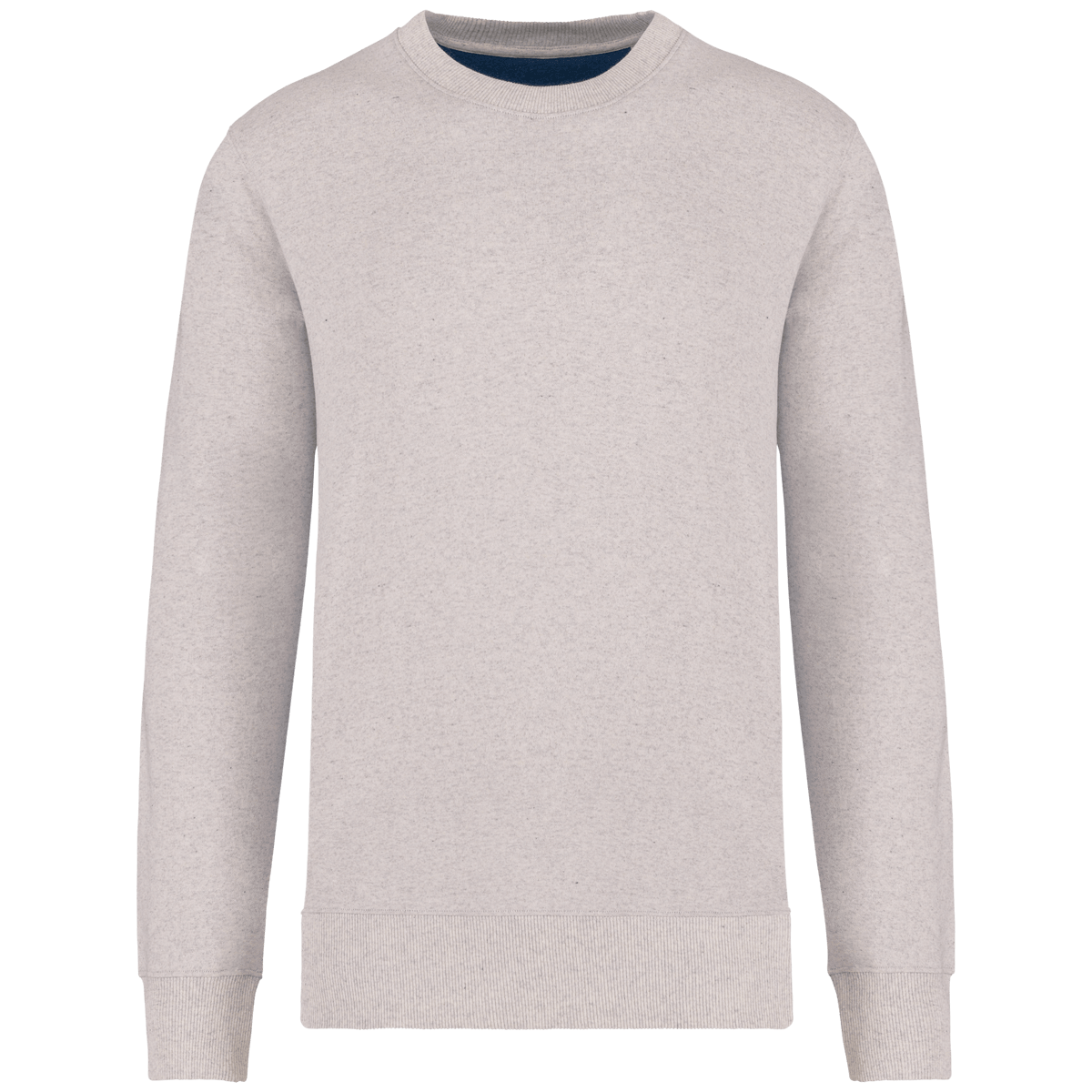 Sweat Col Rond Recycle Unisexe | Coton Biologique Et Polyester Recyclé | Impression Et Broderie Recycled Cream Heather