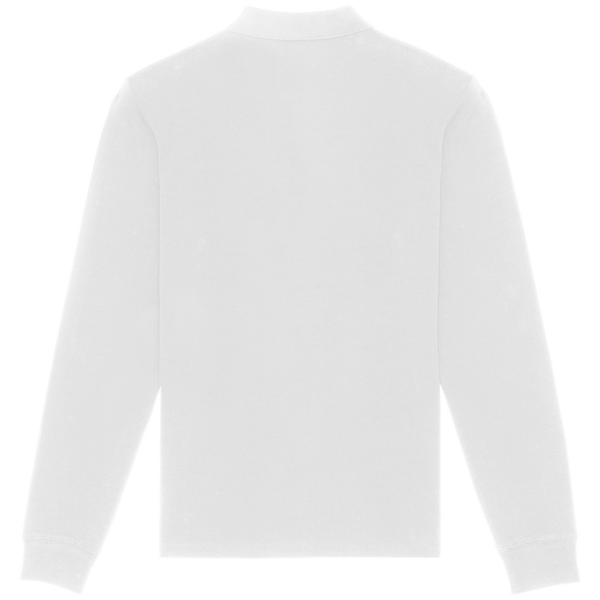 Polo homme stanley dedicator long sleeve dos White
