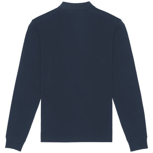 Polo homme stanley dedicator long sleeve dos French Navy