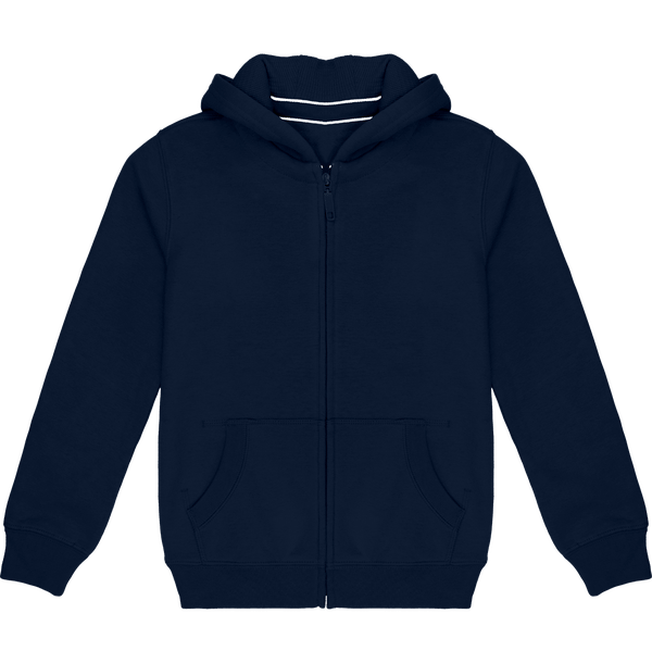 Sweat-Shirt À Capuche Zippé Enfant Personnalisable  Navy