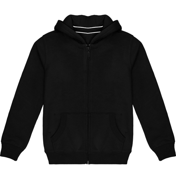 Sweat-Shirt À Capuche Zippé Enfant Personnalisable  Black