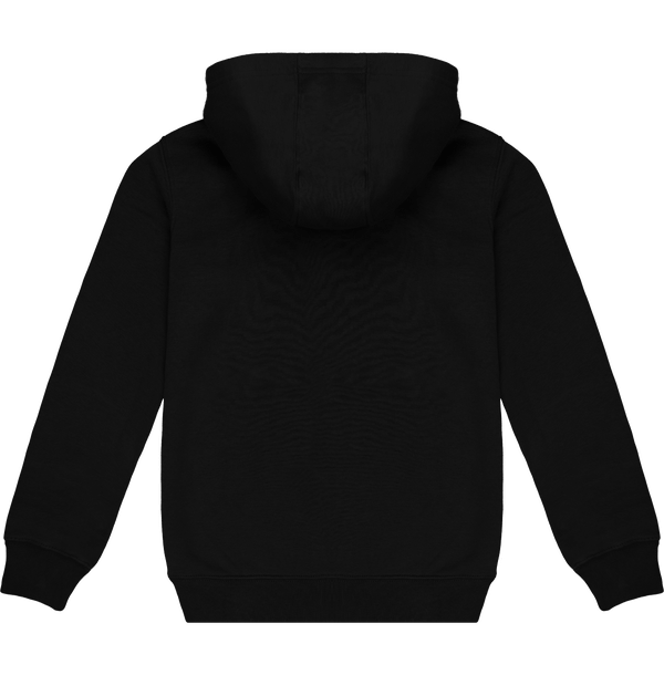 Hoodie with zip kids dos Black