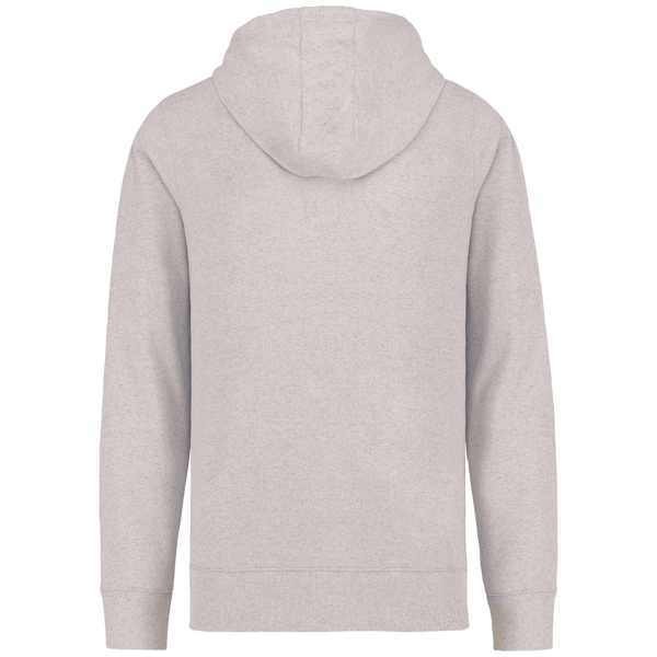 Sweat a capuche recycle unisexe dos Recycled Cream Heather