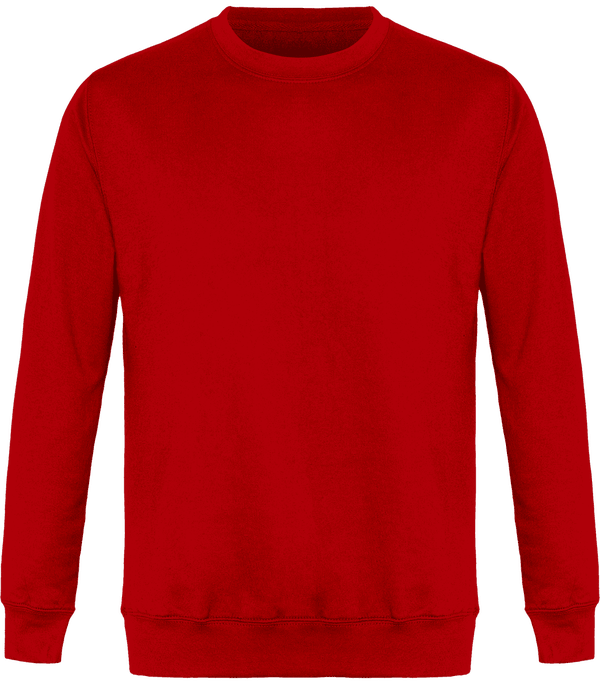 Unisex Round Neck Sweatshirt Red