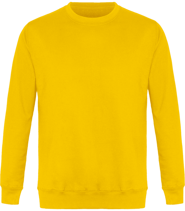 Unisex Round Neck Sweatshirt Yellow