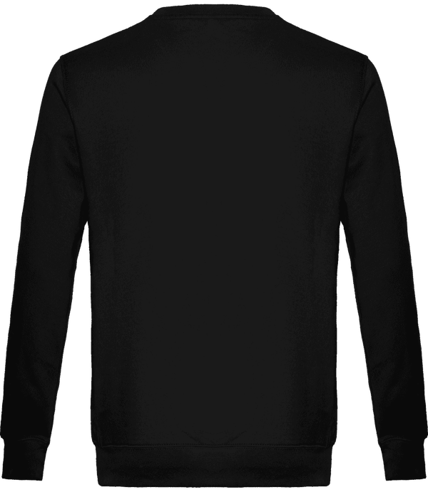 Sweatshirt crew neck unisex dos Black