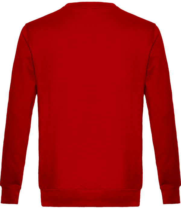 Sweatshirt crew neck unisex dos Red