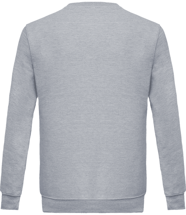 Sweatshirt crew neck unisex dos Oxford Grey