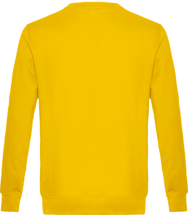 Sweatshirt crew neck unisex dos Yellow