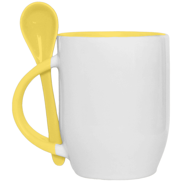 Cup With Spoon Integrated JAUNE