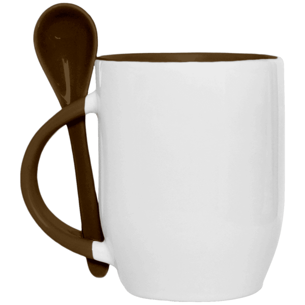 Tasse Mit Integriertem Löffel MARRON