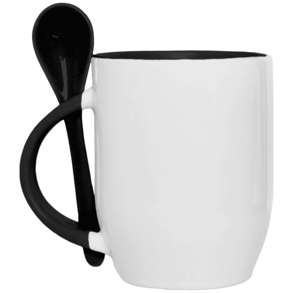 Tasse Mit Integriertem Löffel NOIR