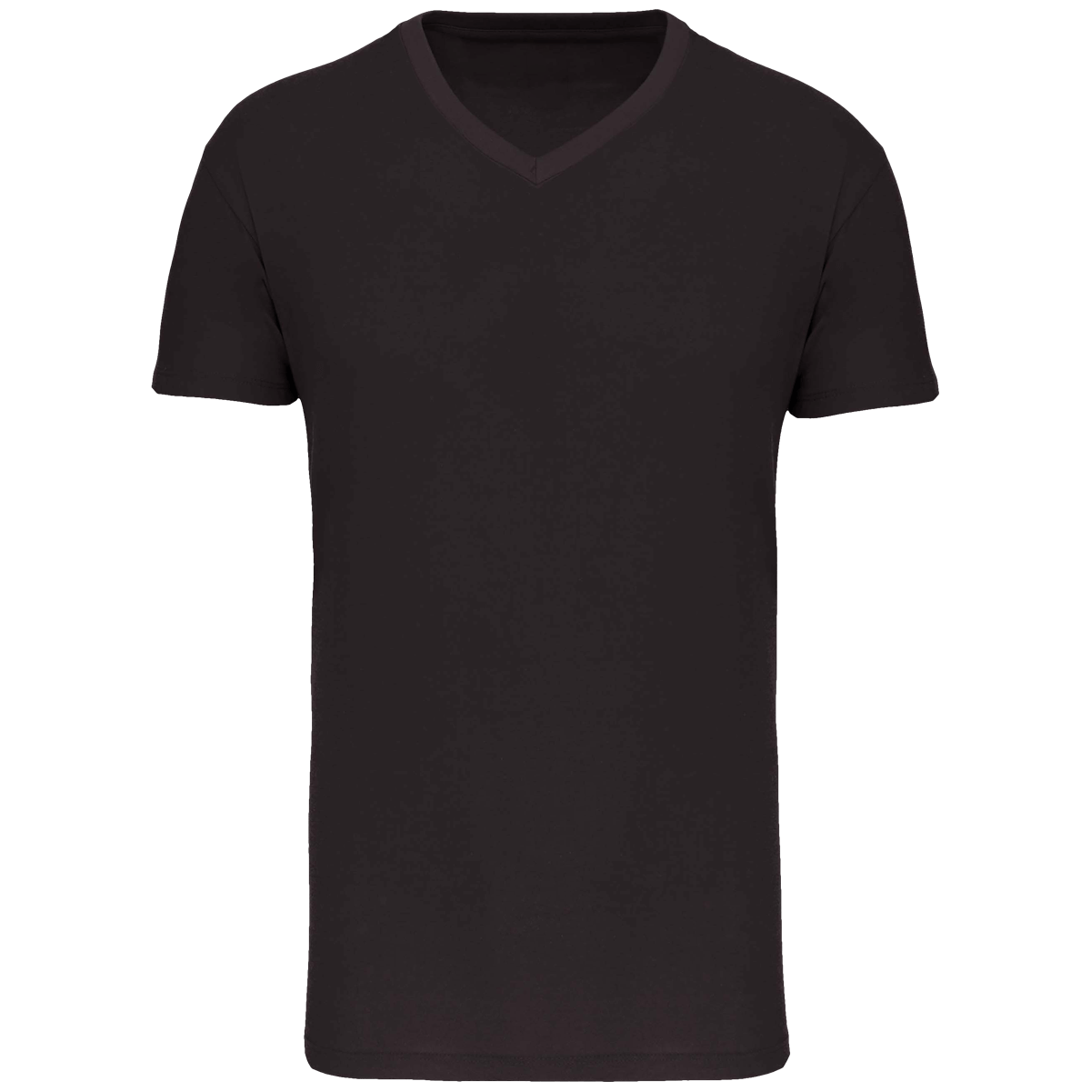 T-Shirt Ajusté Col En V Homme Personnalisé Sur Tunetoo Dark Grey