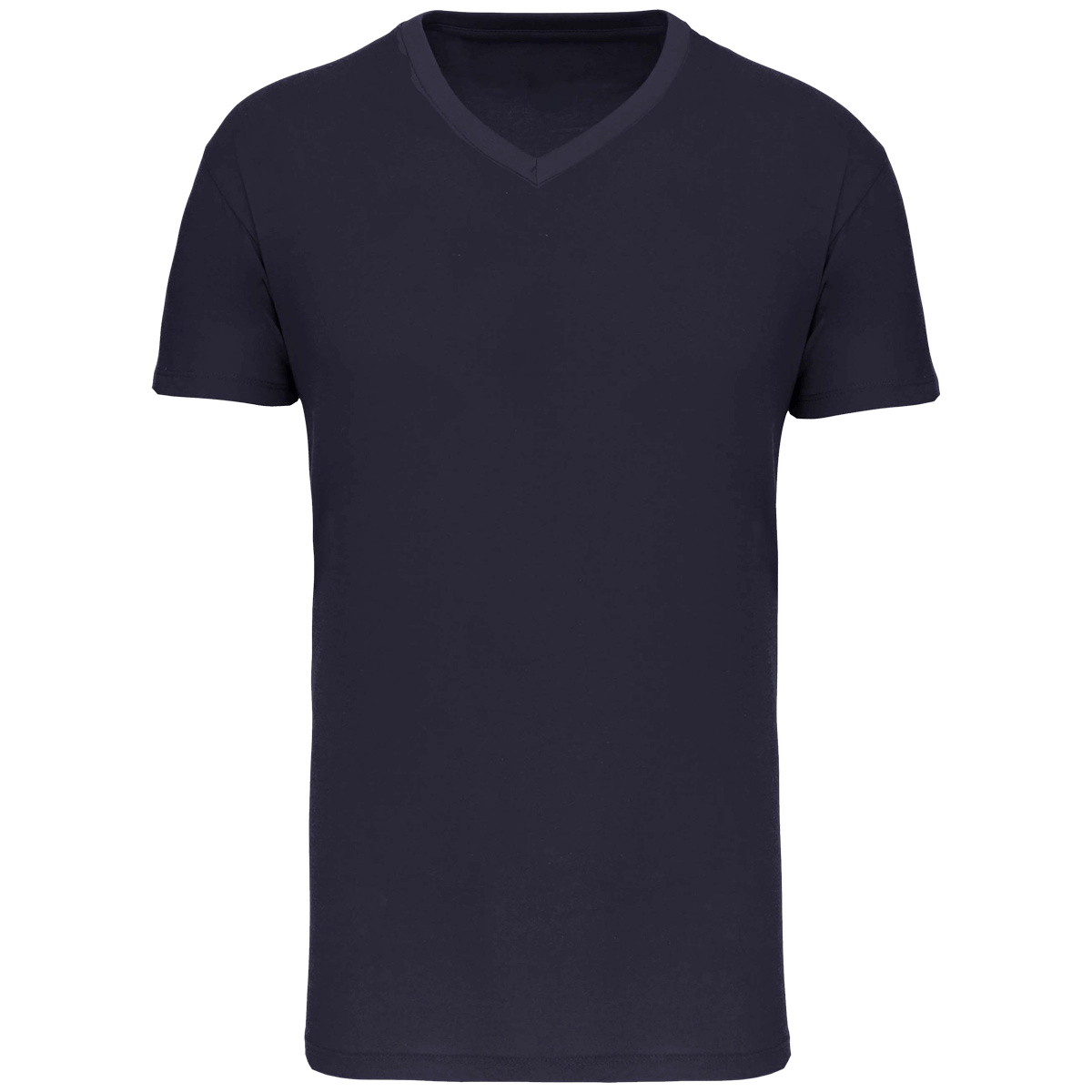 Custom Fitted Men's V-Neck T-Shirt On Tunetoo Navy