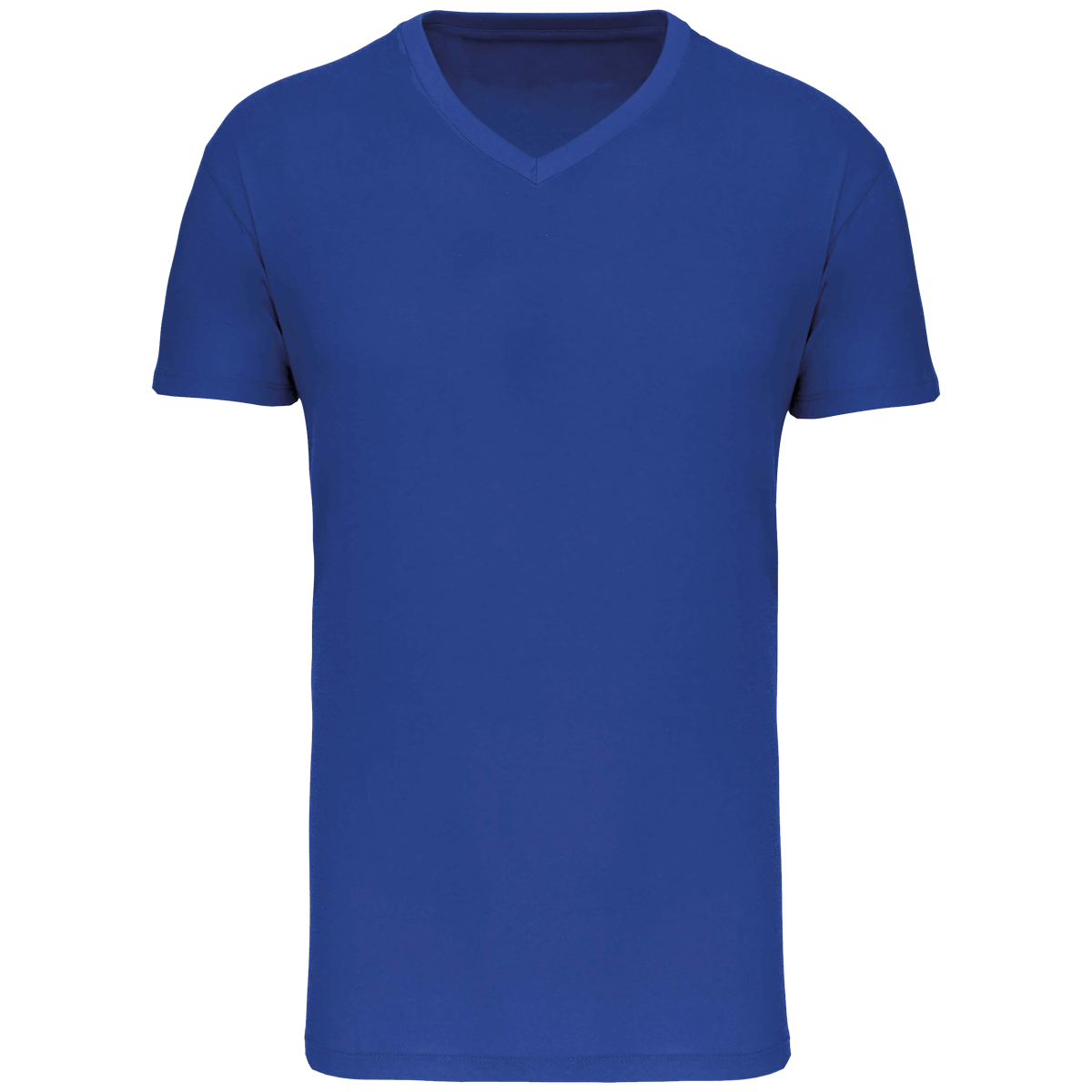 Men's Custom V Neck T-Shirt On Tunetoo Light Royal Blue