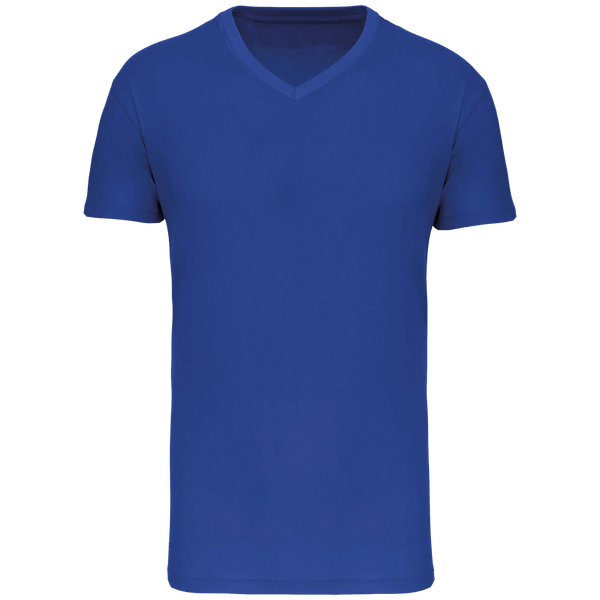 T-Shirt Ajusté Col En V Homme Personnalisé Sur Tunetoo Light Royal Blue
