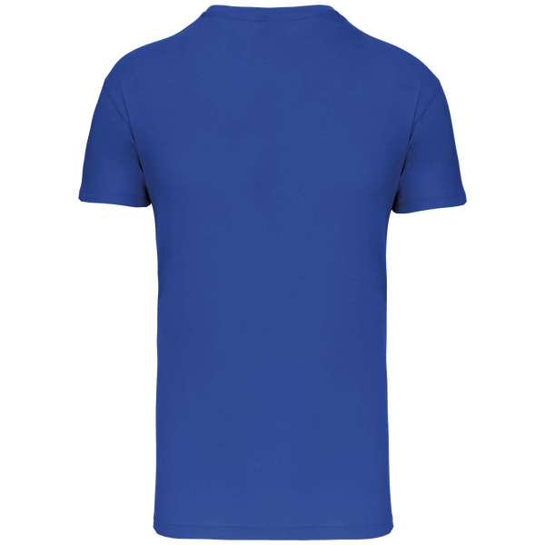 Tee shirt col v manches courtes ajuste dos Light Royal Blue