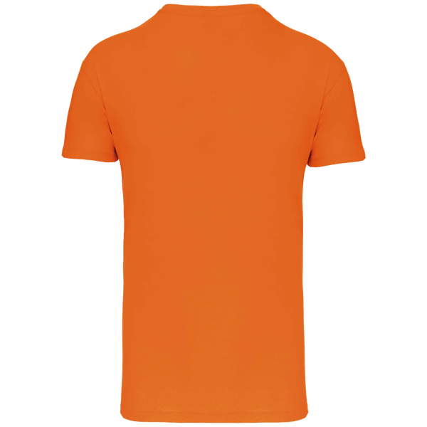 Tee shirt col v manches courtes ajuste dos Orange