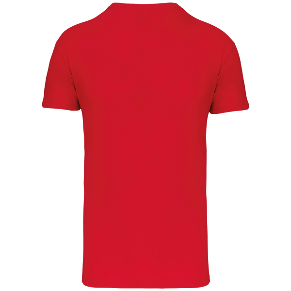 Tee shirt col v manches courtes ajuste dos Red
