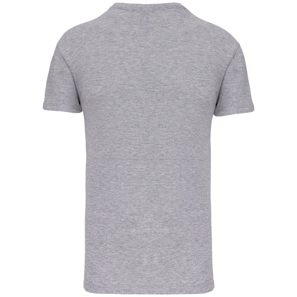 Tee shirt col v manches courtes ajuste dos Oxford Grey