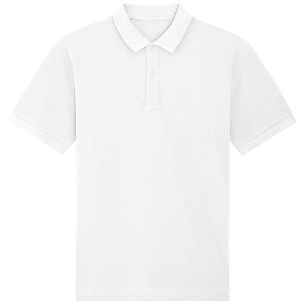 Polo unisexe bio prepster face White