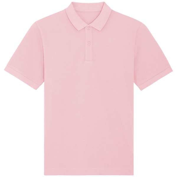 Polo unisexe bio prepster face Cotton Pink